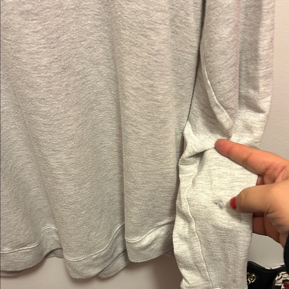Athleta Light Gray Sweatshirt - Picture 4 of 5